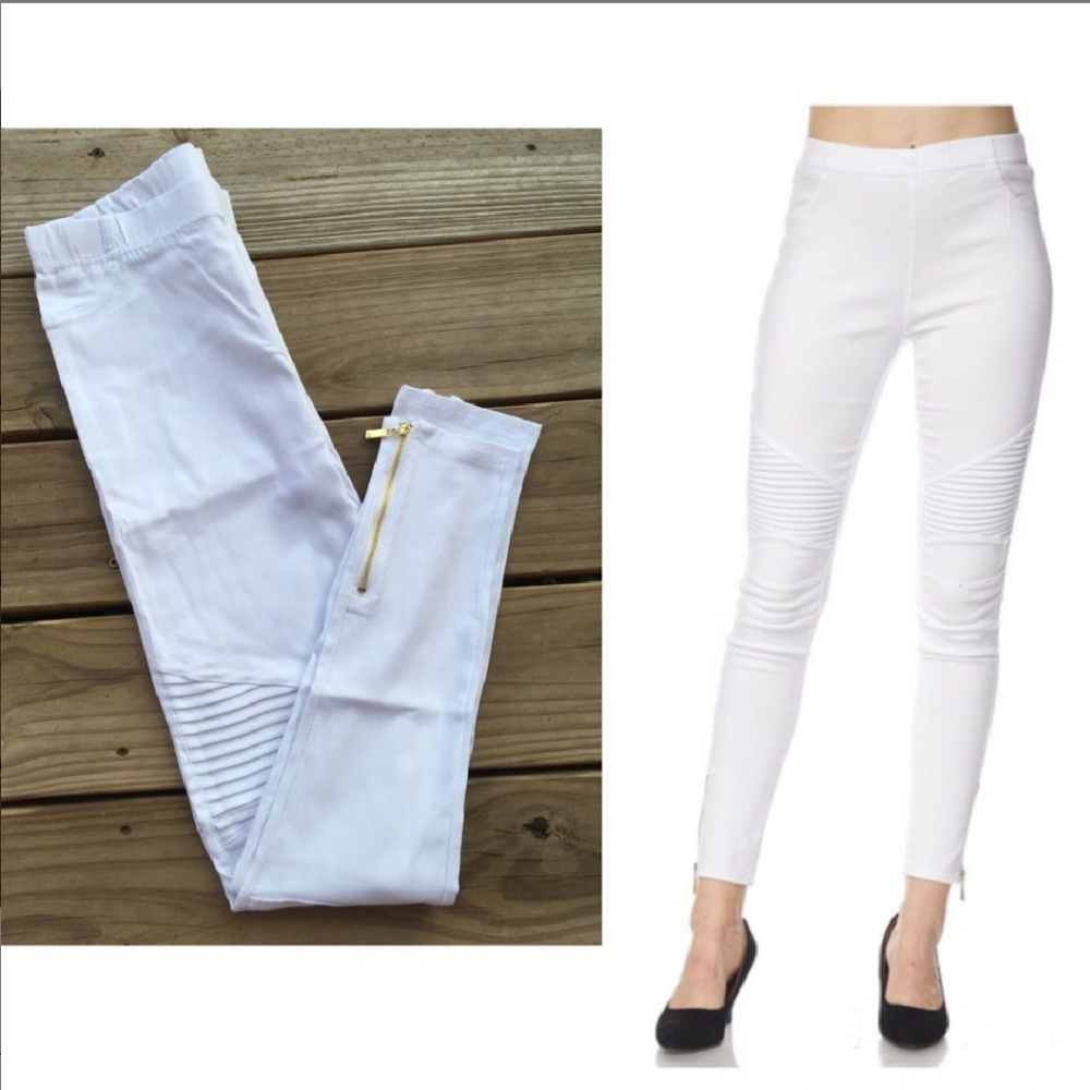 Womens skinny moto jeggings s/m-L